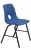 Silla apilable  concha plastico disponible en varios colores